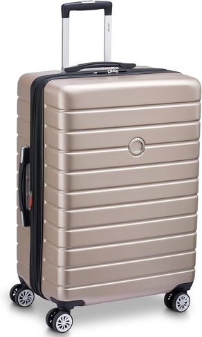 DELSEY Paris Jessica Hardside Expandable Luggage with Spinner Wheels (Black, 2-Piece Set (21/25)) in Kuwait