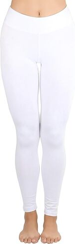 ToBeInStyle Women's Single Medium Weight Breathable Cotton-Spandex Leggings in Saudi Arabia