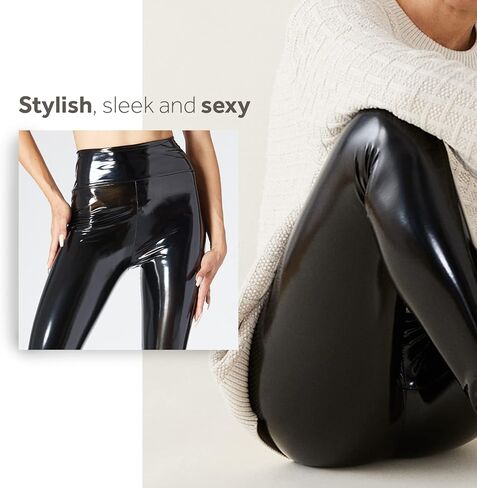 سراويل ضيقة نسائية من الجلد الصناعي من Body By Stems - سراويل جلدية مثيرة وأنيقة حاصلة على براءة اختراع للنساء in Kuwait