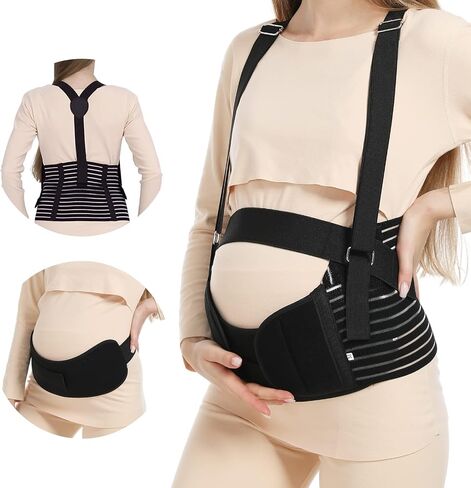 Evolway Belly Bands For Pregnant Women - Maternity Belt Pregnancy Support - Breathable Abdominal Binder, Back Support, Multiple Sizes And Colors For All Stages Of Pregnancy & Postpartum in Saudi Arabia
