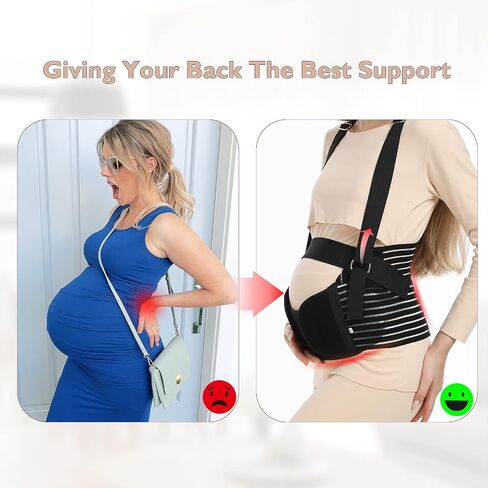 Evolway Belly Bands For Pregnant Women - Maternity Belt Pregnancy Support - Breathable Abdominal Binder, Back Support, Multiple Sizes And Colors For All Stages Of Pregnancy & Postpartum in Saudi Arabia