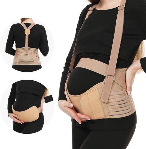 Belly Bands For Pregnant Women - Maternity Belt Pregnancy Support - Breathable Abdominal Binder, Back Support, Multiple Sizes And Colors For All Stages Of Pregnancy & Postpartum in Saudi Arabia