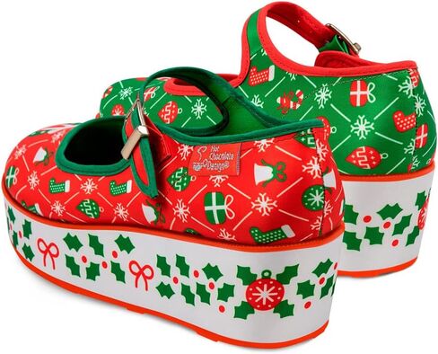 Hot Chocolate Design Whimsical Women's Platform Mary Jane Shoes in Saudi Arabia