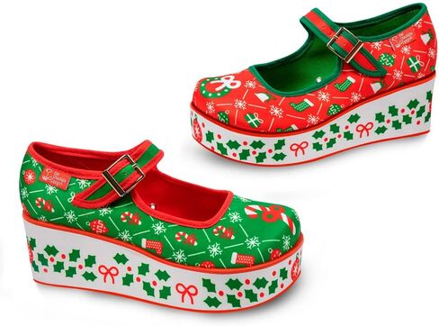 Hot Chocolate Design Whimsical Women's Platform Mary Jane Shoes in Saudi Arabia