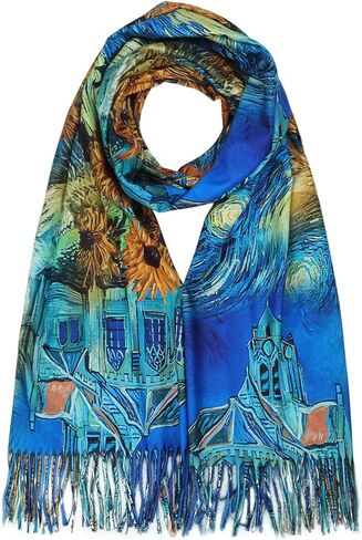 أوشحة RIIQIICHY للنساء أوشحة الخريف والشتاء وشالات الباشمينا وأغطية لفساتين السهرة in Kuwait