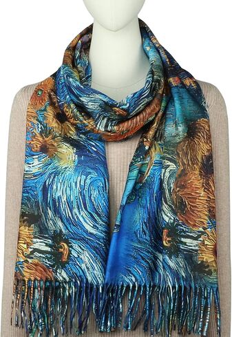 أوشحة RIIQIICHY للنساء أوشحة الخريف والشتاء وشالات الباشمينا وأغطية لفساتين السهرة in Kuwait