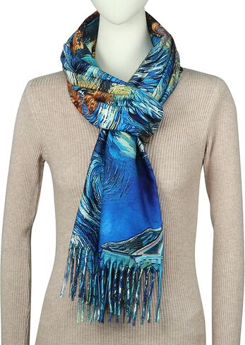 أوشحة RIIQIICHY للنساء أوشحة الخريف والشتاء وشالات الباشمينا وأغطية لفساتين السهرة in Kuwait