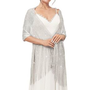 شالات وأغطية GORAIS لفساتين السهرة تتجاهل وشاح الزفاف مع إبزيم من حجر الراين للنساء in Kuwait