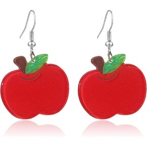 T-ztoss Cute Acrylic Fruit Strawberry Drop Dangle Earring Funny Red Big Strawberry Fruits Earrings Jewelry for Women Girls