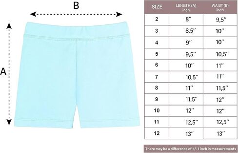 Lilax Girls' Basic Solid Soft Dance Short for Gymnastics or Under Skirts in Kuwait