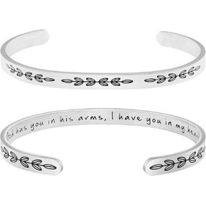 𝐌𝐞𝐦𝐨𝐫𝐢𝐚𝐥 𝐁𝐫𝐚𝐜𝐞𝐥𝐞𝐭 for Women In Memory of Jewelry Gift Sympathy Remembering Loss of One You Loved Cuff Bracelets in Saudi Arabia