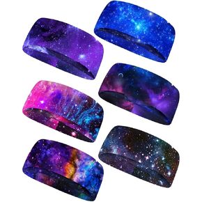 Forchrinse Sunflower with Text Print 6Pieces Sport Sweatband Headband for Soft Elasitc Headband Hair Bands Unisex Outdoor Sport Headbands in Saudi Arabia