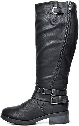 DREAM PAIRS Women's Knee High Riding Boots Wide Calf in Saudi Arabia