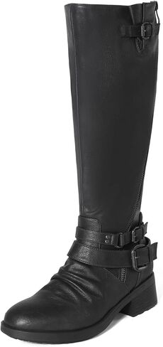 DREAM PAIRS Women's Knee High Riding Boots Wide Calf in Saudi Arabia
