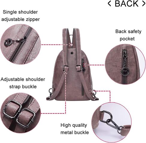 Small Backpack Purse for Women Fashion PU Leather Backpack Convertible Ladies Sling Bag in Kuwait