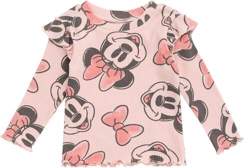 Disney Girls' Ribbed Long Sleeve Tee and Pants Set for Baby & Kids in Saudi Arabia