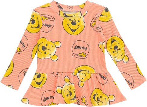 Disney Girls' Ribbed Long Sleeve Tee and Pants Set for Baby & Kids in Saudi Arabia