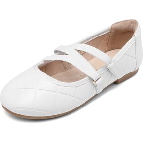 DREAM PAIRS Girls Ballerina Dress Shoes Flower Girl Mary Jane Ballet Flats