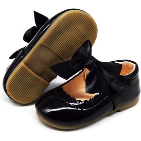 Timatego Toddler Baby Girls Dress Shoes Ballet Sparkle Wedding Party Princess Mary Jane Ballerina Flats Shoes for Girls