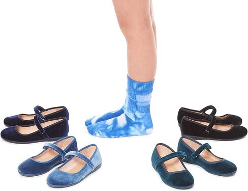 Childrenchic Mary Jane Flats with Hook and Loop Straps – Girls' Shoes for School, Weddings and Casual Wear in Kuwait