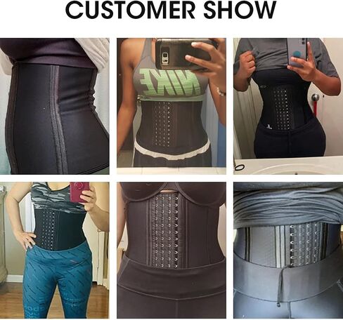 KIMIKAL Women Waist Trainer Corset Belt: Under Clothes Sport Tummy Control Long Torso Shapewear in Kuwait