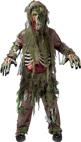 زي Spooktacular Creations Swamp Deluxe Skeleton Living Dead Zombie التنكري للأطفال في الهالوين للعب الأدوار in Saudi Arabia