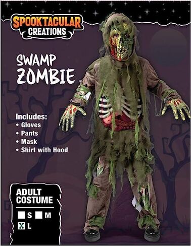 زي Spooktacular Creations Swamp Deluxe Skeleton Living Dead Zombie التنكري للأطفال في الهالوين للعب الأدوار in Saudi Arabia
