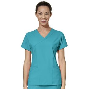 WonderWink Women's Mock Wrap Scrub Top