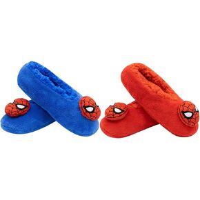 Marvel Socks and Boys Slippers with Spiderman, Captain America, Iron Man and Avengers, 2-Pack and 3-Pack, Slippers for Boys