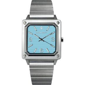 AKNIGHT Men Watch Waterproof Stainless Steel Watch for Men Analog Chronograph Fashion Watch, Easy Read Men Dress Watch Luminous Watch Elegant Gift