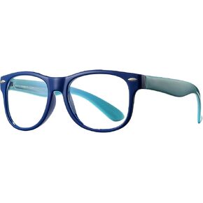 Pro Acme TPEE Rubber Flexible Kids Nerd Glasses Clear Lens Geek Fake for Costume (Age 3-10)
