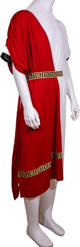 EAWIN Men's Deluxe Classic Toga Costume Set Including Tunic, Belt, and Gold Metal Laurel Wreath Roman God Summer Party Dress in Kuwait