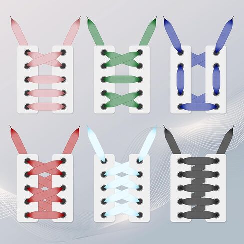 حذاء MOTZU 12 زوجًا من أربطة الأحذية، ناعم كاجوال مسطح من الساتان للنساء والفتيات والأطفال، 43 بوصة طول 4 سم عرض, متعدد الألوان, One Size in Kuwait