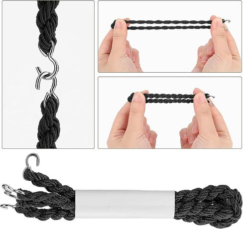 Molain 12 Pieces Military Elastic Boot Straps Shoelace Boot Blousers Military Leg Straps Blousing Garters with Metal Hooks in Saudi Arabia