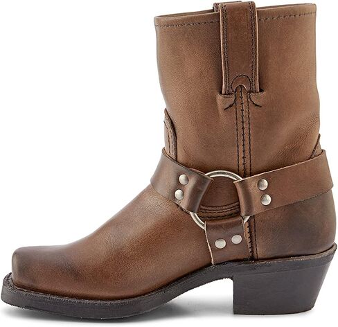 Frye Harness 8R Boots for Women Crafted from Washed and Oiled Italian Leather with Goodyear Welt Construction, Rubber Outsole, and Stacked Leather Heel – 8" Shaft Height in Saudi Arabia