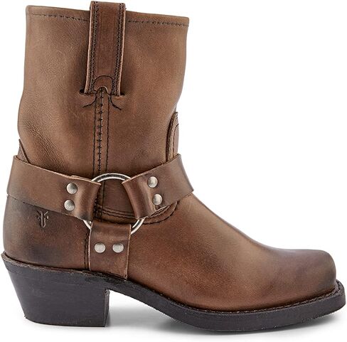 Frye Harness 8R Boots for Women Crafted from Washed and Oiled Italian Leather with Goodyear Welt Construction, Rubber Outsole, and Stacked Leather Heel – 8" Shaft Height in Saudi Arabia