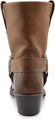 Frye Harness 8R Boots for Women Crafted from Washed and Oiled Italian Leather with Goodyear Welt Construction, Rubber Outsole, and Stacked Leather Heel – 8" Shaft Height in Saudi Arabia