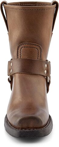 Frye Harness 8R Boots for Women Crafted from Washed and Oiled Italian Leather with Goodyear Welt Construction, Rubber Outsole, and Stacked Leather Heel – 8" Shaft Height in Saudi Arabia