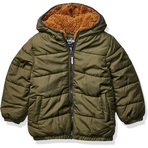 OshKosh B'Gosh Boys' Heavyweight Winter Jacket with Sherpa Lining