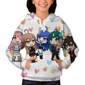 YJF.MEN&HOO Unisex Pullover Hoody Its_Funneh Sweatshirts for Kids Hooded Hoodies Pockets in Saudi Arabia