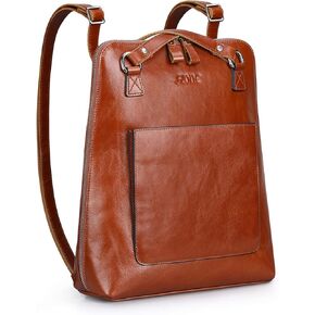 S-ZONE Women Leather Backpack Purse Casual Convertible Shoulder Bags Fashion Rucksack Daypack
