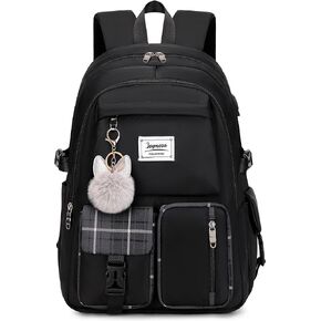 حقيبة ظهر لطيفة من Joymoze للفتيات المراهقات وحقيبة ظهر يومية للنساء ومحفظة سوداء in Kuwait