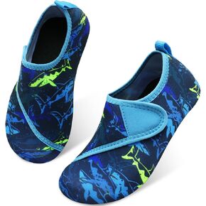Scurtain Kids Toddler Water Shoes Barefoot Quick-Dry Aqua Socks for Boys Girls Baby with Non-Slip Rubber Sole