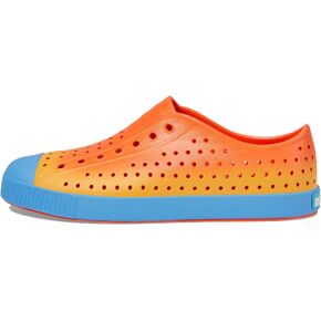 Native Shoes Kids Jefferson Sugarlite Ombre Unisex Big Kids Slip-On Sneakers – Printed – Synthetic Lining LaFlame Orange/Resting Blue/LaFlame Spicy Ombre 5 Big Kid M in Saudi Arabia