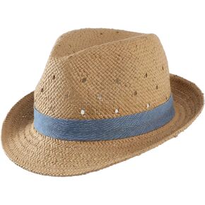 Kids Summer Straw Hat for Baby Toddler Boys Fedora Beach Sun Hat Short Brim Breathable Cool Floppy Panama Hats in Kuwait