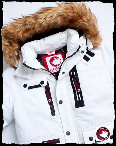 CANADA WEATHER GEAR Boys Winter Coat - Insulated Heavyweight Ski Jacket, Fur Trim Hood - Outerwear Windbreaker Parka (8-20) in Saudi Arabia