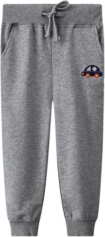 LOKTARC 2 Pack Boys Drawstring Sweatpants Cute Pattern Cotton Sport Jogger Pants in Saudi Arabia