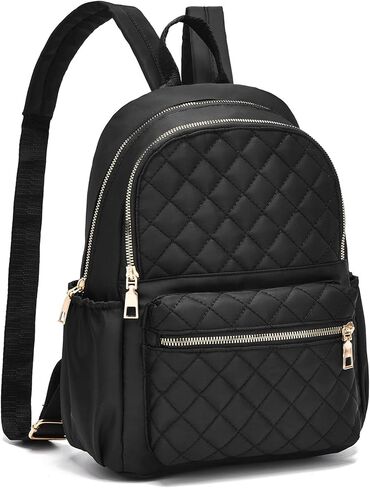 حقيبة ظهر IHAYNER للنساء من النايلون حقائب ظهر كاجوال بنمط مبطن وحقائب كتف صغيرة للنهار in Kuwait