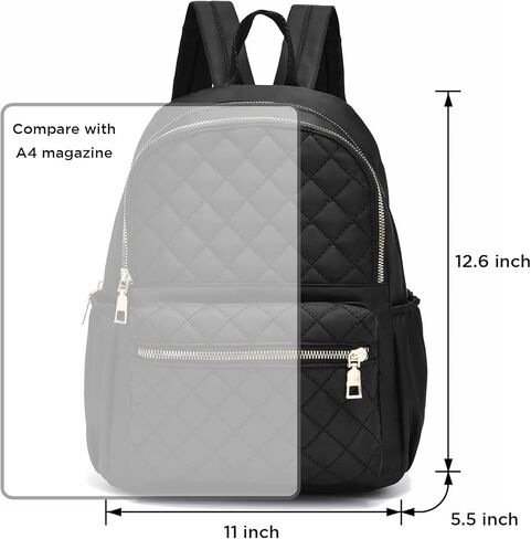 حقيبة ظهر IHAYNER للنساء من النايلون حقائب ظهر كاجوال بنمط مبطن وحقائب كتف صغيرة للنهار in Kuwait