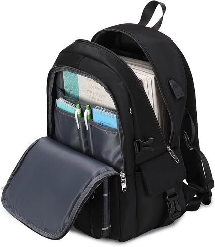 حقيبة ظهر لطيفة من Joymoze للفتيات المراهقات وحقيبة ظهر يومية للنساء ومحفظة سوداء in Kuwait